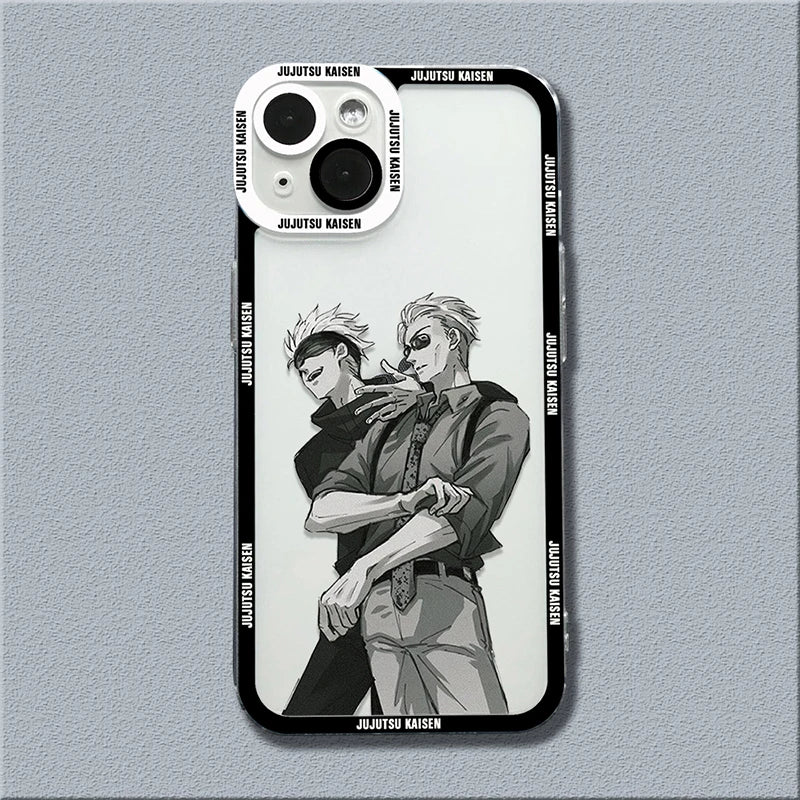 Anime Jujutsu Kaisen Phone Case – Shockproof Transparent Cover for iPhone 📱🔮
