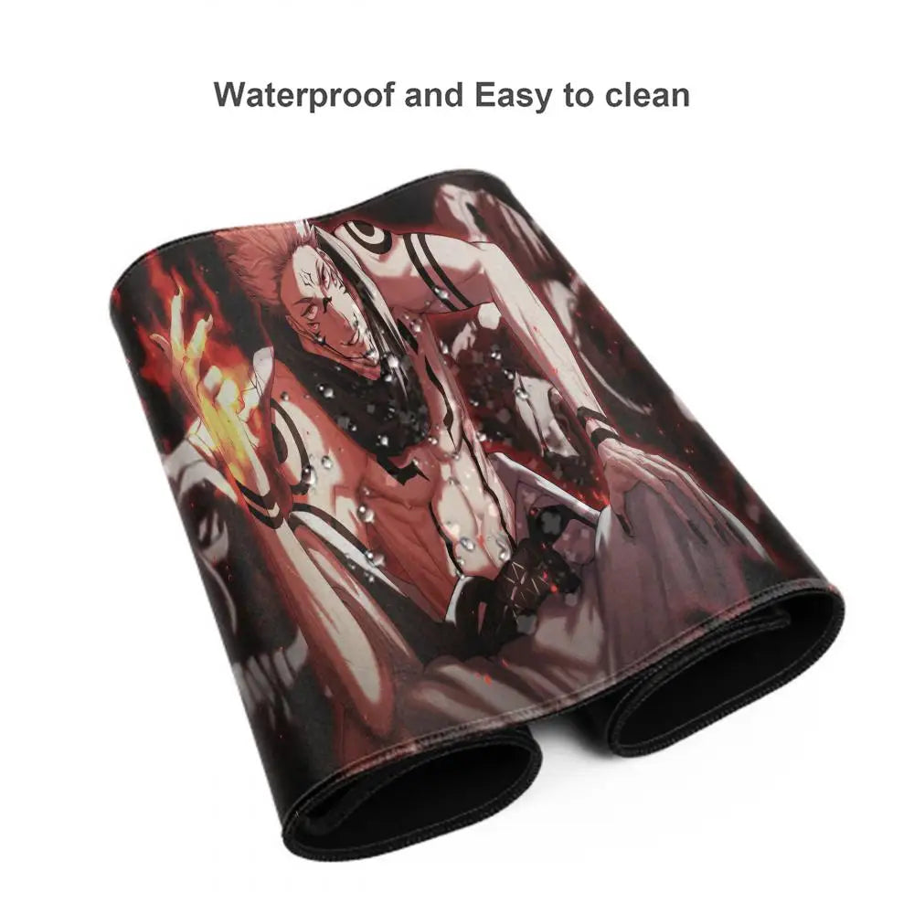 Anime Jujutsu Kaisen Mouse Pad XXL Gaming Accessories Office Gamer Keyboard Desk Mat Non-Slip Laptop Satoru Gojo Mousepad