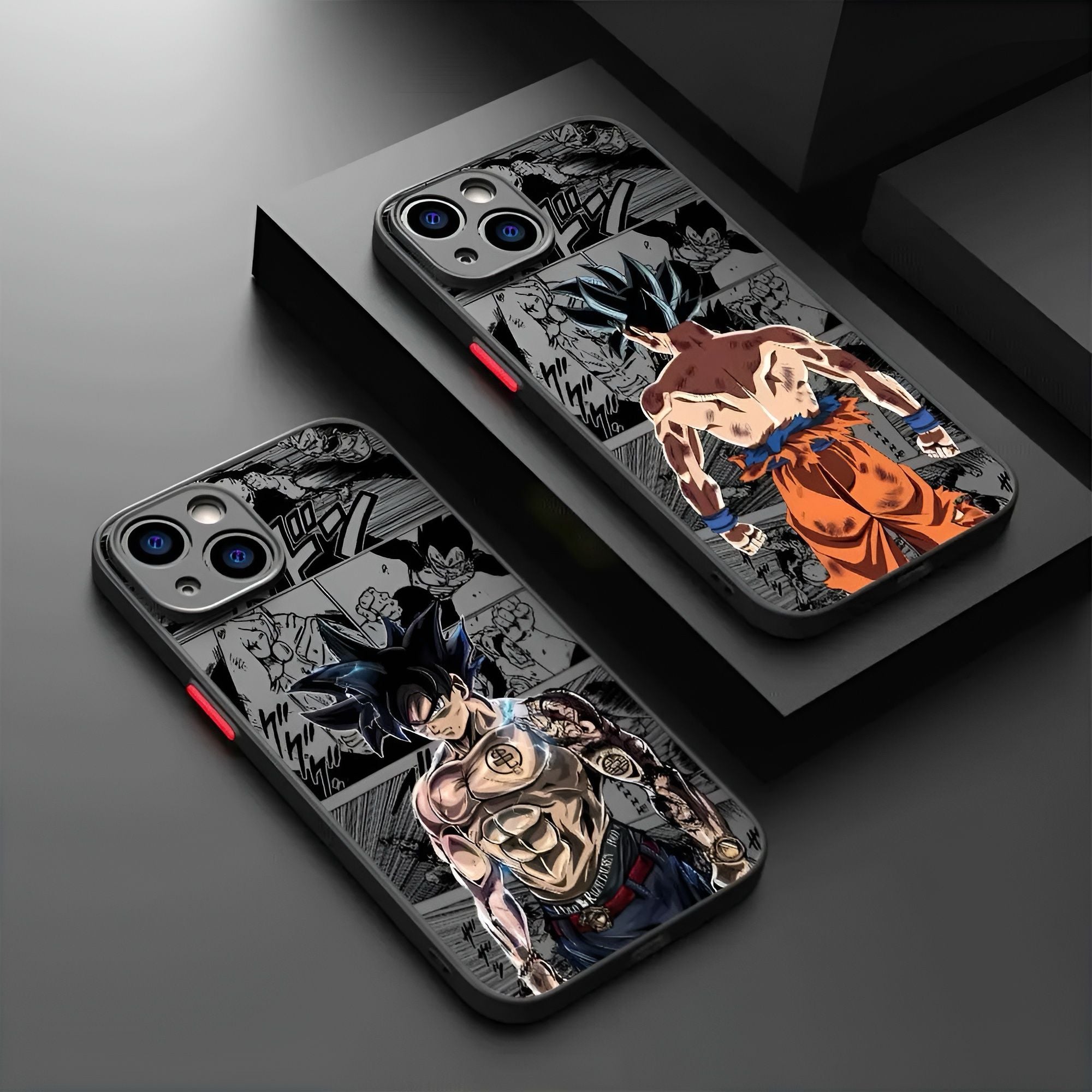 🐉 Dragon Balls Matte Shockproof Armor Case for iPhone 15/14/13 Series 📱