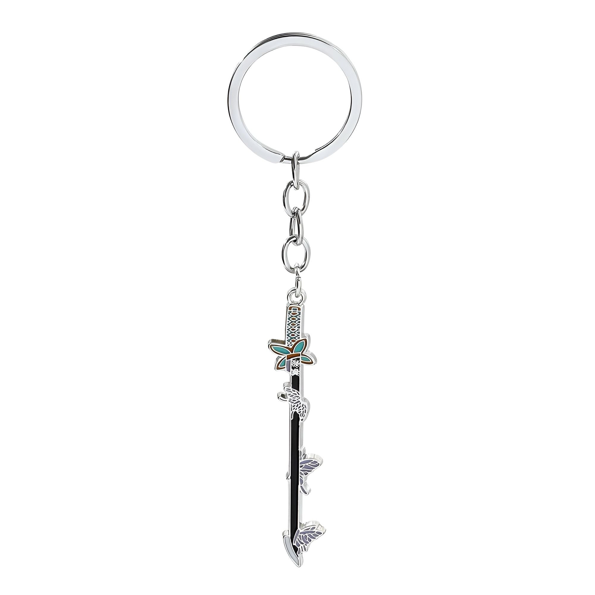 Demon Slayer Katana Keychain | RYŪZAN Tanjiro & Zenitsu Sword Key Ring for Anime Fans