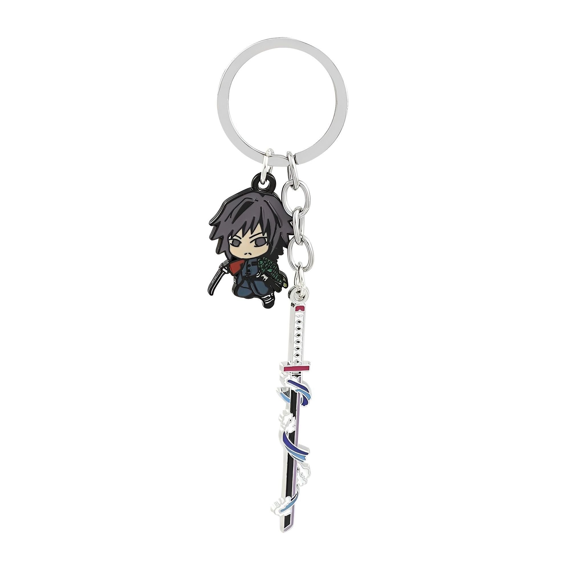 Demon Slayer Katana Keychain | RYŪZAN Tanjiro & Zenitsu Sword Key Ring for Anime Fans