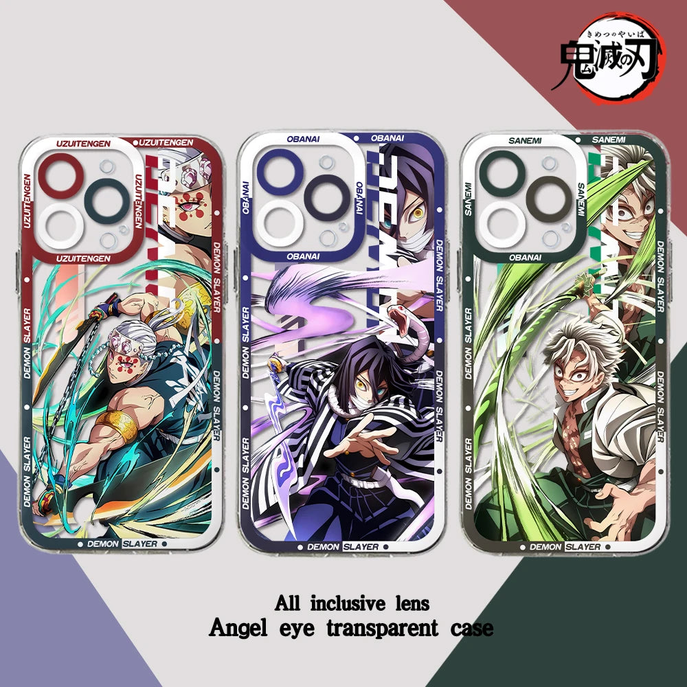 2024 Demon Slayer Phone Case – Clear TPU Cover for iPhone 📱🔥