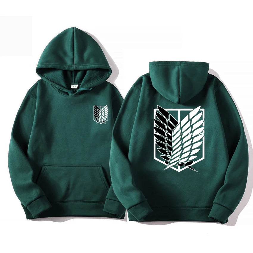 🔥 RYŪZAN Attack on Titan Hoodie | Men's & Women's Harajuku Pullover