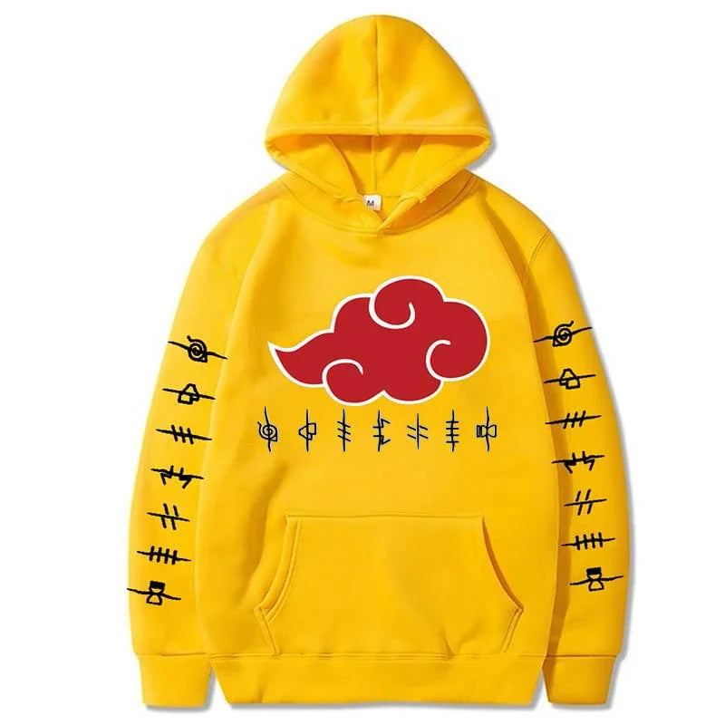 🔥 Akatsuki Cloud Hoodie | RYŪZAN Unisex Streetwear Pullover 🌥️