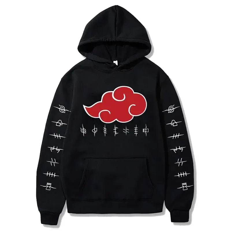 🔥 Akatsuki Cloud Hoodie | RYŪZAN Unisex Streetwear Pullover 🌥️