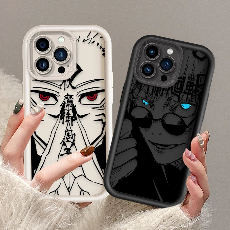 👁️‍🗨️ Jujutsu Kaisen Soft Eye Ladder Phone Case for iPhone 15/14/13/12/11 Series 📱