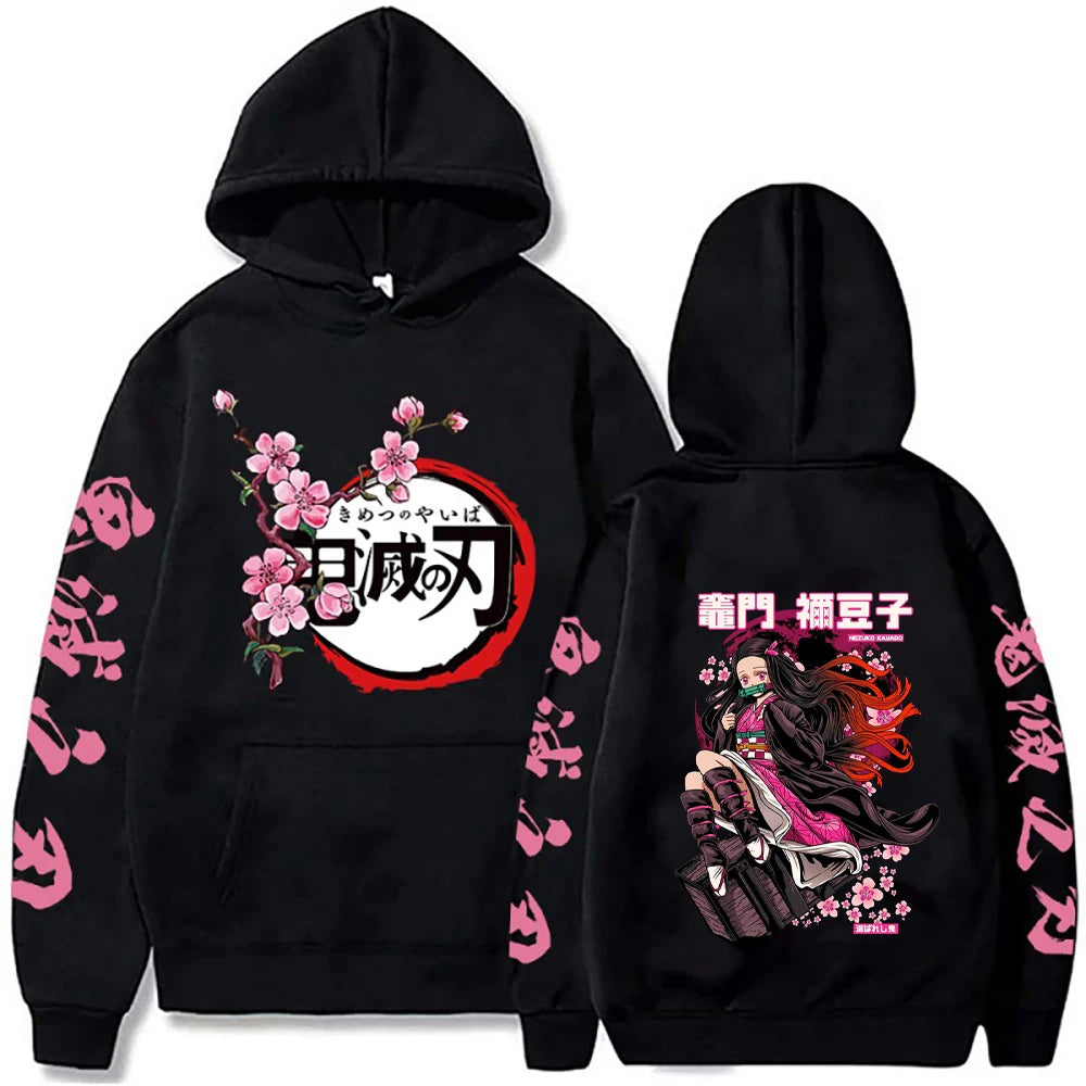 🔥 Anime Demon Slayer Rengoku Kyoujurou Hoodie | RYŪZAN Casual Loose Sweatshirt 🎴