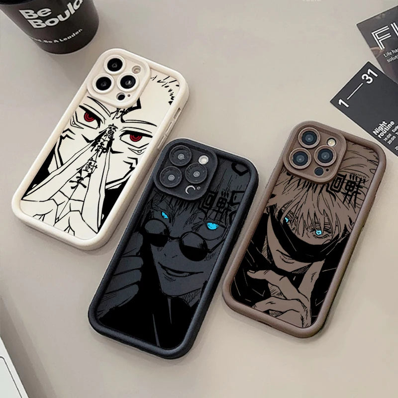 👁️‍🗨️ Jujutsu Kaisen Soft Eye Ladder Phone Case for iPhone 15/14/13/12/11 Series 📱