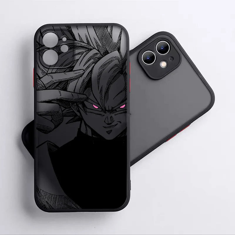 🐉 Dragon Ball Monkey King Frosted Translucent Case for iPhone 15/14/13/12 Series 📱