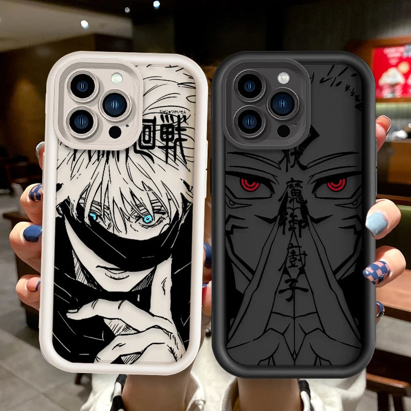 👁️‍🗨️ Jujutsu Kaisen Soft Eye Ladder Phone Case for iPhone 15/14/13/12/11 Series 📱